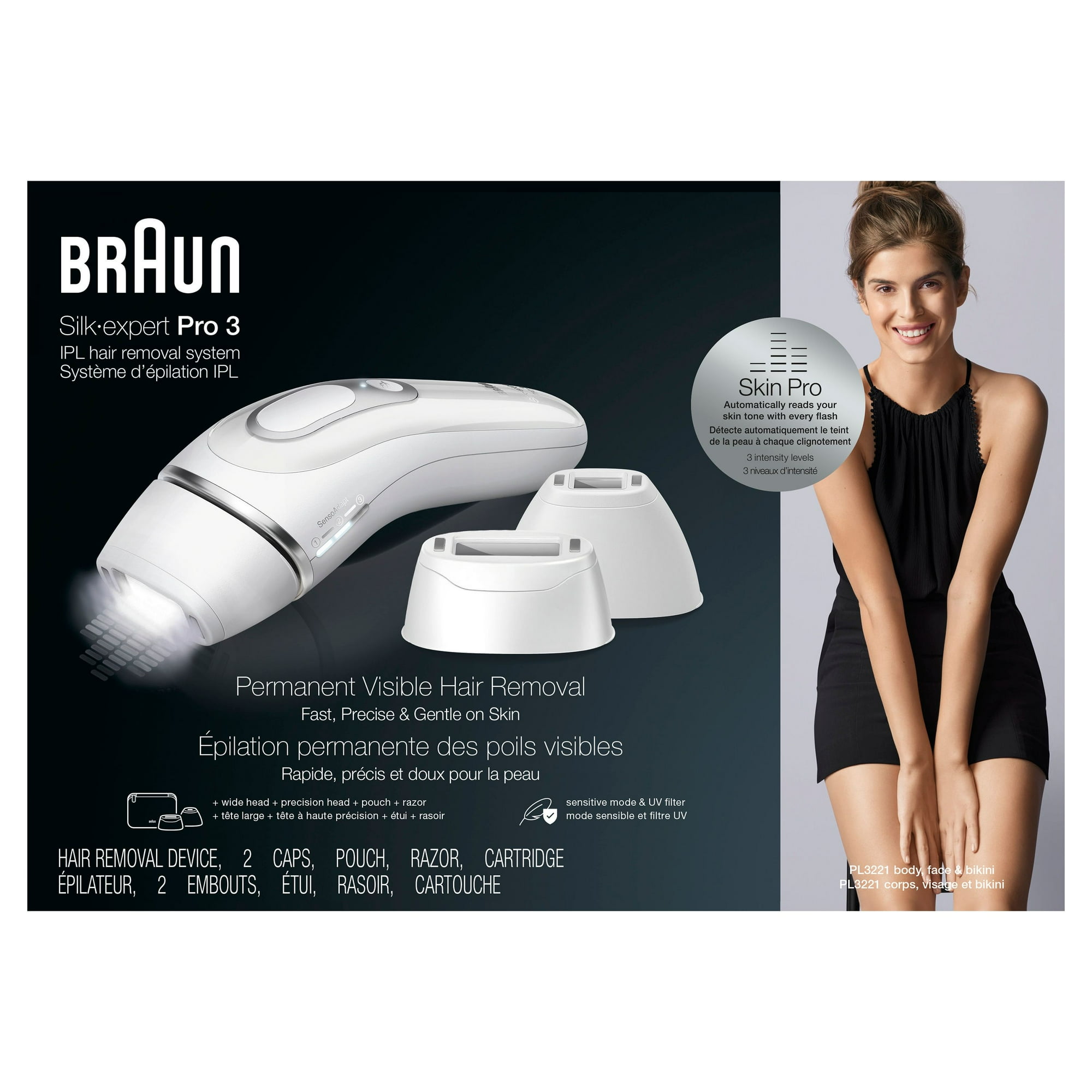 Braun Silk·expert Pro 3, PL3221 IPL for Women and Men, At-Home