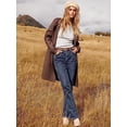 thumbnail image 4 of ANRABESS Cardigan en Tricot à devant Ouvert pour Femmes, Manches Longues, Col à Revers, Décontracté, Uni, Élégant, Veste Chandail, 4 of 7