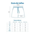 thumbnail image 4 of Bermuda George para Mujer Rayado con Elástico Negro Talla G, 4 of 4