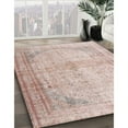 thumbnail image 3 of Ahgly Company Machine Washable Indoor Square Traditional Light Copper Gold Area Rugs, 5' Square, 3 of 7