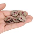 thumbnail image 4 of 100 Botones Redondos Pintados de 20 Mm Accesorios de Bricolaje para Manualidades de Costura de Concha de ANGGREK Otros, 4 of 8