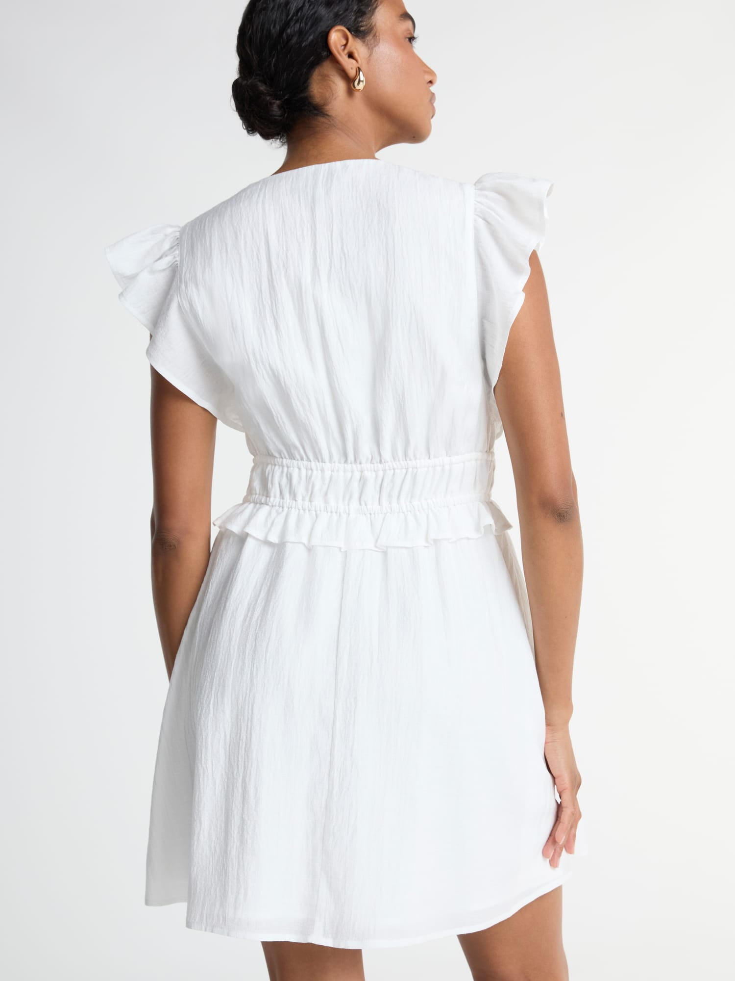Scoop Women’s and Women’s Plus Crinkle Gauze Mini Dress, Sizes XS-4X
