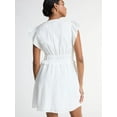 thumbnail image 3 of Scoop Women’s and Women’s Plus Crinkle Gauze Mini Dress, Sizes XS-4X, 3 of 5
