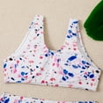 thumbnail image 5 of SYPNOS Girls Strawberry Two Pieces Floral Swimsuit 8-12Y Child Crop Tops Tankini Bikini Bathing Suits, 5 of 6