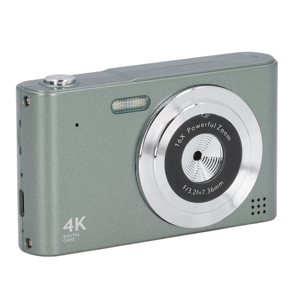 Cámara Digital 4K, Zoom 16x Sin Vibracia para Fotografía, Grabación de Vídeo, Vieges, Cámara Digital de Fotografía Confocque Autico, Cámara Compacta de 2,4 Pulgadas