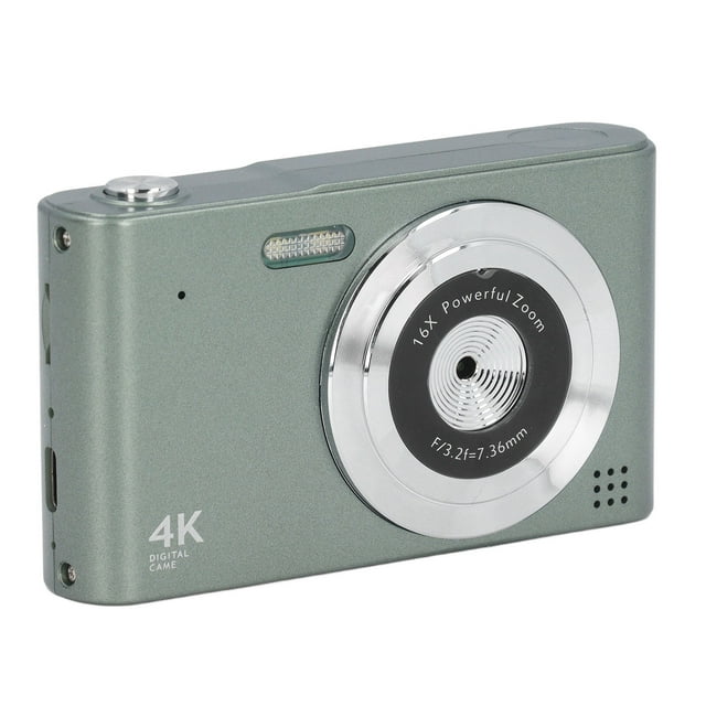 Cámara Digital HD Vintage 4K 48MP Zoom 16X Fotografía Sin Vibración Grabación De Video Viajes Pantalla De 2.4 Pulgadas Portátil Para Niños Adultos Principiantes