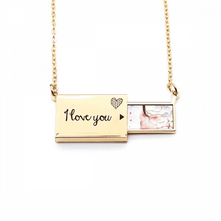 mei xue in red chinese style watercolor letter envelope necklace pendant jewelry