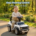 thumbnail image 5 of Push Car for Toddlers 1–3, Ford Bronco Ride On Toy with Steering Wheel, Music, Horn & Engine Sounds, Under Seat Storage, Silent Wheels, Easy Push Ride On Car for Boys & Girls, 5 of 9