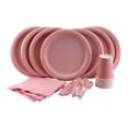 thumbnail image 1 of Ensemble de Fête Rose Pâle Comprenant Assiettes, Couverts, Serviettes, Nappe et Gobelets, 1 of 3