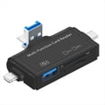 thumbnail image 1 of Adaptador OTG USB 2.0, Lector de Tarjetas SD, USB C, Lector de Tarjetas TF/Micro-SD, Adaptador de Lector de Unidad Flash OTG Iluminado., 1 of 6