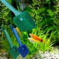 thumbnail image 5 of Double Sided Aquarium Brush, Fish Tank Algae Cleaner, Non Slip Handle, For Glass Tanks, Sponge Scrubber, Easy To Hang, Pack Of 2, Blue & Green, 5 of 7
