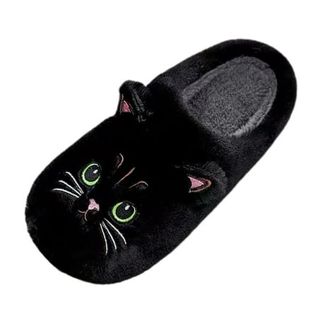 

Gvdentm Women s Fuzzy Memory Foam Closed Back Slippers Outdoor Indoor House Shoes Black 10.5