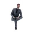 thumbnail image 2 of MERIGLARE 1/64 Diorama Man Figure Micro Layout Ornament Micro Landscape Collection Gift Photo Prop Resin Miniature Character Mini Model Style F, 2 of 7
