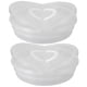 thumbnail image 3 of 2 piezas de contenedores de almacenamiento de alimentos con tapas y manijas recipientes de pastel para pasteles sobrantes Tortillas de tortillas bandejas de pastel transparentes, 3 of 6