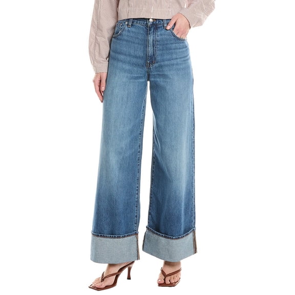 Madewell womens Fannin Wash Super Wide Leg Jean, 28, Blue