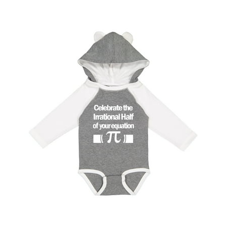 

Inktastic Funny Pi Day Math Equation Gift Baby Boy or Baby Girl Long Sleeve Bodysuit