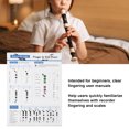 thumbnail image 3 of Clarinet Chord Fingering Chart, 8 Hole Clarinet Chord Chart Coated Paper Low Middle High Register Portable  For Learning, 3 of 8