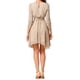 thumbnail image 3 of INSPIRE CHIC Women's Floral Dress Shirred Sleeve Smocked Dresses Beige S, 3 of 6