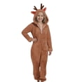 thumbnail image 6 of Shadoumai Toddler Kids Animal Onesie Christmas Hooded Zip One Piece Jumpsuit Christmas Reindeer Onesie For Kids Girls Jumpsuits Deer Animal One Piece Hooded Onesie Holiday Jumpsuit, 6 of 6