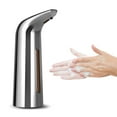 thumbnail image 3 of Dispensador automático de jabón, dispensador de jabón infrarrojo sin contacto de 400ml, dispensador desinfectante (1 pieza plateada), 3 of 5