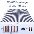 thumbnail image 4 of Taotique 80"x 80" Picnic Blanket Extra Large, Waterproof and Foldable Beach Blanket, 3-Layer Outdoor Blanket for Camping, Park, Beach, Grass, Lawn, Indoors, 4 of 8
