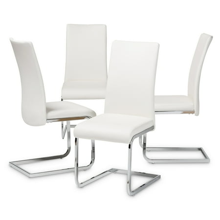 dining chairs modern chair leather faux baxton studio upholstered cyprien contemporary multiple colors 4pc dialog displays option button additional opens
