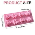 thumbnail image 4 of Christmas Chocolate Molds (8-Cavity) — Food-Grade Silicone Reusable Candy & Chocolate Mold Set for Holiday Baking, Santa / Tree / Snowflake Shapes, 4 of 5