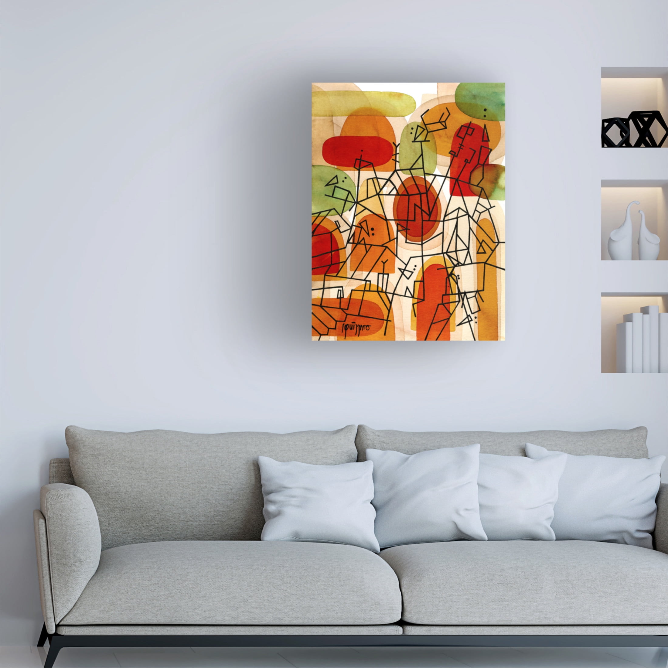Canvas Wall Art - Antony Squizzato 'Fools Day' Wall Art for Living Room, Bedroom, or Office Décor by Trademark Fine Art - 18 x 24 Inches