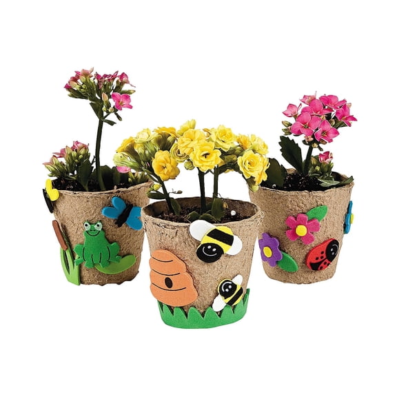 Garden Pot Craft Kit - Craft Kits - 12 Pieces