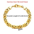 thumbnail image 3 of Mens 316L Stainless Steel Male Bracelet Wholesale Braslet Gold Silver Color Braclet Chunky Cuban Chain Link Bracelet For Man GC, 3 of 6