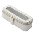 thumbnail image 1 of Bolsa para brochas de maquillaje Aveniee, transparente y delgado, gris, 1 of 8