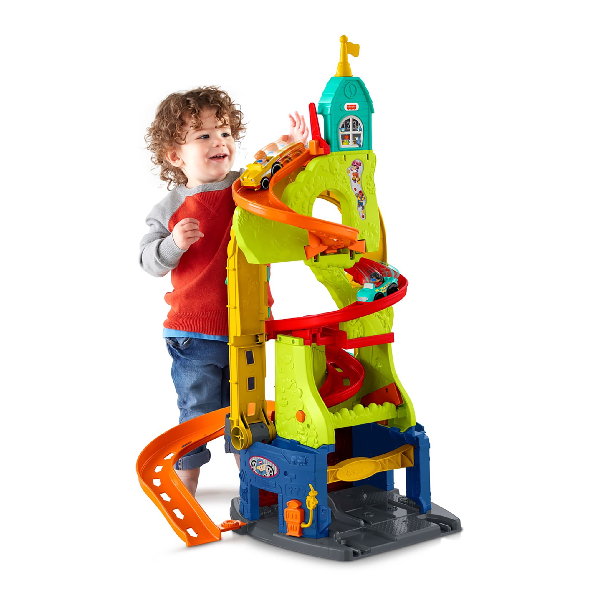 Fisher-Price Little People Sit ‘N Stand Skyway 2-In-1 Vehicle Racing Playset – 514873431