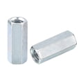 thumbnail image 1 of Unique Bargains M10x14x35mm Coupling Nuts - Galvanized Carbon Steel Hex Threaded Rod Coupler, (New) 5 Count, 1 of 4