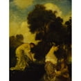 thumbnail image 3 of Arthur Bowen Davies 15x18 Black Modern Framed Museum Art Print Titled - Evensong (ca. 1898), 3 of 5