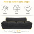 thumbnail image 5 of Lovupet Dog Couch for Large Breed, Fabric Dog Sofa Bed with Anti-Slip Bottom, PS215, 5 of 7