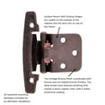 thumbnail image 4 of Hickory Hardware P296-VB Vintage Bronze Surface Self-Closing Hinge 2-Pack, 4 of 6