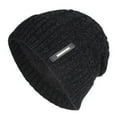 thumbnail image 2 of Yirtree Mens Daily Beanie Hat with Earflaps Warm Winter Hats Knit Skull Cap Color Cold Resistant Woolen Yarn Autumn Winter Men Beanie Cap for Outdoor, 2 of 8