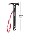 thumbnail image 2 of ASR Outdoor 13oz Aluminum Handle Carbon Steel Hammer with Tent Stakes Puller Hand Tools Camping Essentials 12 Inch, 2 of 10