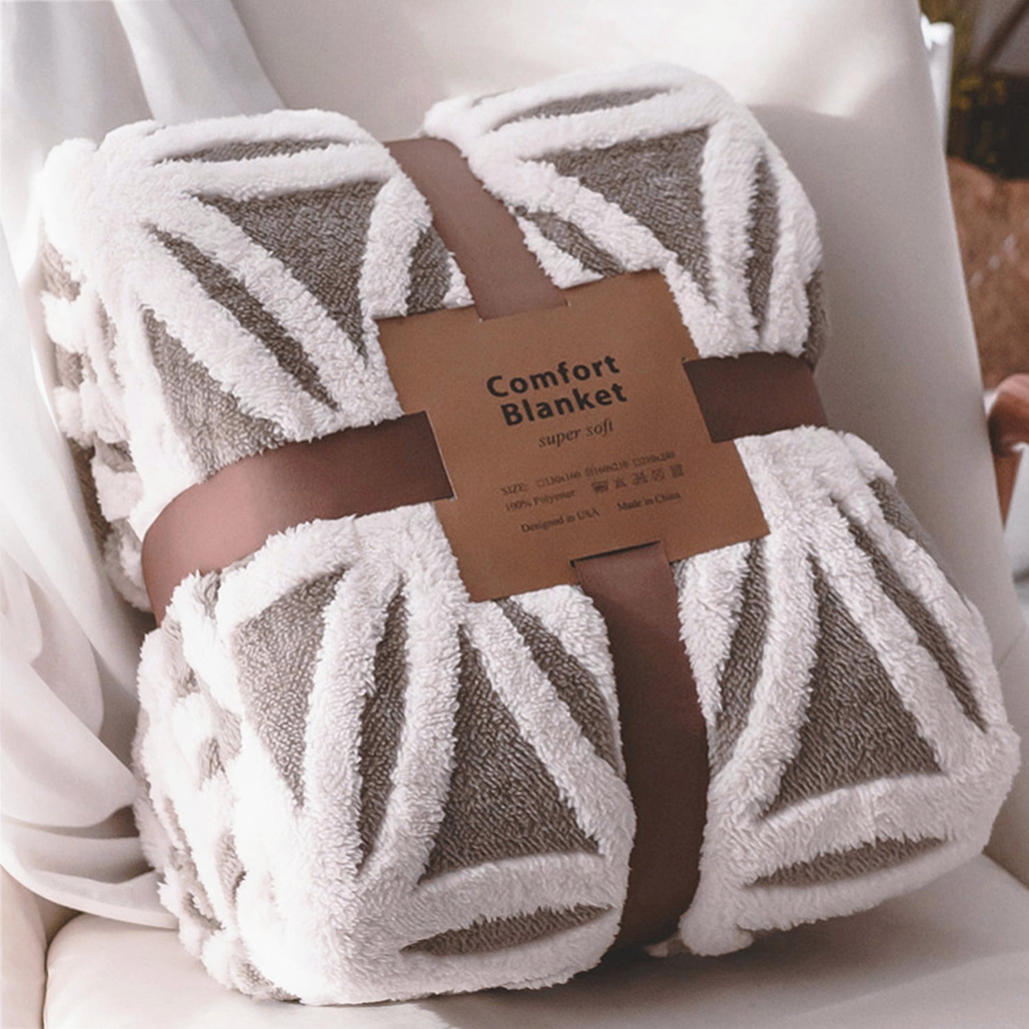 LOMAO Sherpa Fleece Blanket Fuzzy Soft Throw Blanket Dual Sided Blanket for Couch Sofa Bed(Grey,40"x50")