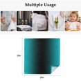 thumbnail image 4 of Teal Black Ombre Cloth Napkins, Gradient Contemporary Abstract Art Washable and Reusable Dinner Napkins Set of 8, Table Napkin for Kitchen Party Birthday Wedding Hotel Housewarming 20"x20", 4 of 8