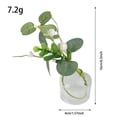 thumbnail image 3 of TIELUTT Napkin Rings E Ucalyptus Leaf Napkin Rings with Pearl Buckle Spring Wreath with Lights for outside Outdoor Wreath Hanger for Windows Rope for Front Door Wreath with Lights Big Fall for Front, 3 of 8