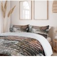 thumbnail image 6 of Ambesonne Rustic Duvet Cover Set, Worn Looking Wall Photo, 2-Calking, Cinnamon Black White, 6 of 6