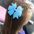 thumbnail image 4 of 40 Colors 4" Hair Bows Clips Girls Pigtail Bows Alligator Clips for Baby Girls Fine Hair Infants, 4 of 4