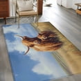 thumbnail image 3 of Highland Cow Washable Area Rug 3x5 Rustic Art Calf in A Lush Farmhouse Grassland Low-Profile Small Area Rugs with Non Slip Backing Indoor Floor Carpet for Entrance Living Room Bedroom Home Office, 3 of 9