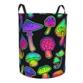 thumbnail image 2 of Kll Bright Mushrooms Waterproof Foldable Laundry Hamper Bucket With Handles For Storage Bin,Kids Room,Home Organizer (Medium), 2 of 8