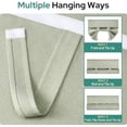 thumbnail image 6 of 100% Linen Blackout French Door Curtains, Privacy Door Window Curtains, 26 X 40 Inch Room Darkening Blinds, Thermal Insulated Shades for Bedroom, 1 Panel, Sage Green, 6 of 9