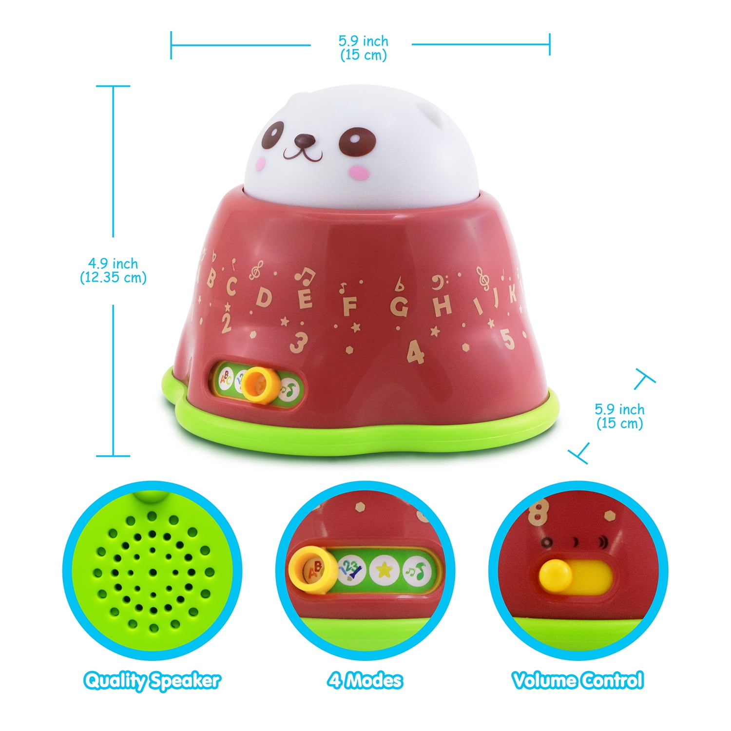 BEST LEARNING Whack and Learn Mole – Infant & Toddler Developmental Toy | Learn ABC, 123 | Interactive Light-Up Music Game for Ages 6 Months Up
