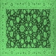 thumbnail image 1 of Ahgly Company Indoor Square Oriental Emerald Green Industrial Area Rugs, 7' Square, 1 of 4
