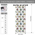 thumbnail image 3 of Monster Cartoon Truck White Pattern Blackout Curtains,Triple Weaved Fabric,Thermal Insulated,Room Darkening,Grommet Top,2 Panels,52x108in(132x274cm), 3 of 6