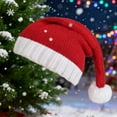thumbnail image 2 of Santa hats Knit Hat With Ear Winter Warm Santa For Kids And Children Soft Yarn Stocking Cap small santa hats, 2 of 5